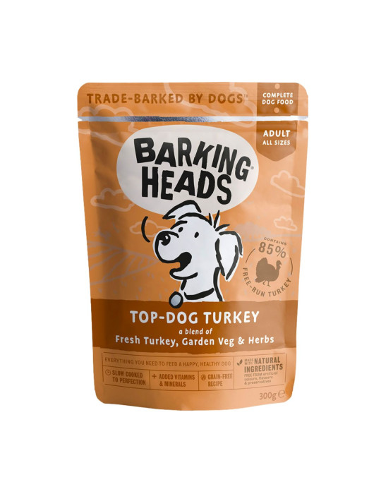 Barking Heads Pâtée Chien Dinde