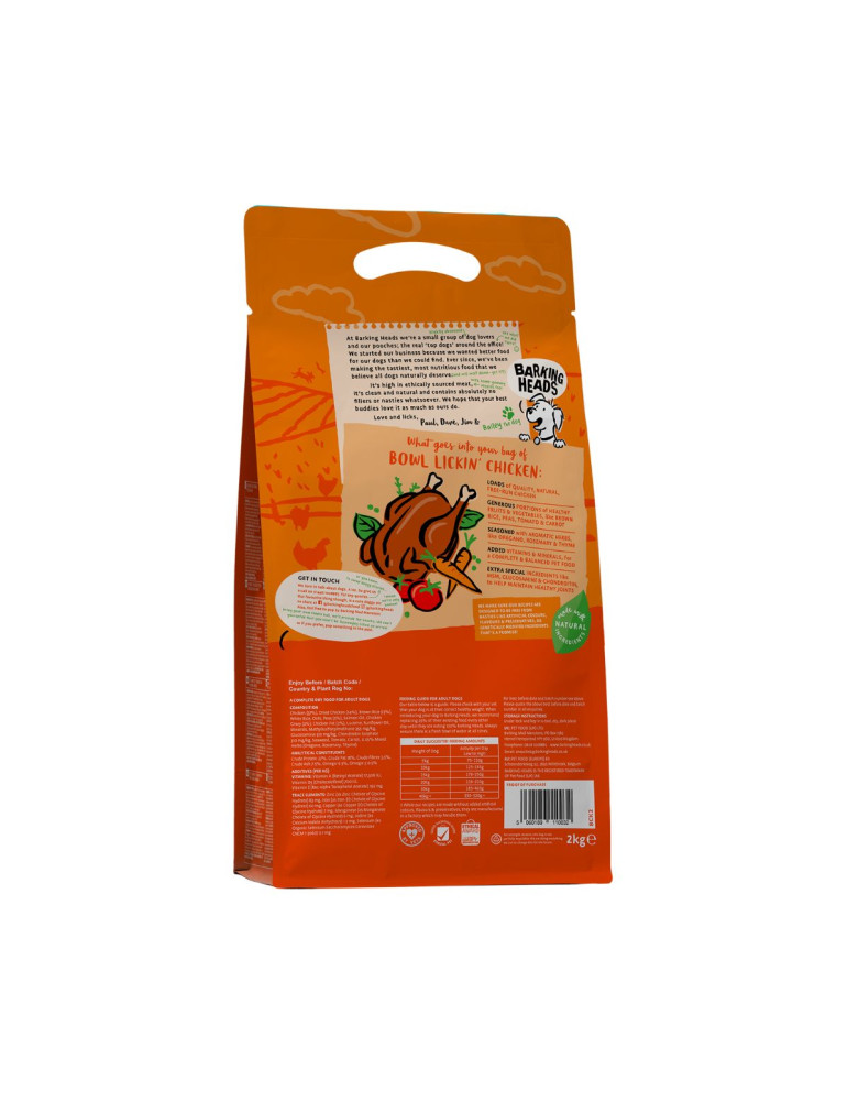 Barking Heads Moyen Chien Poulet