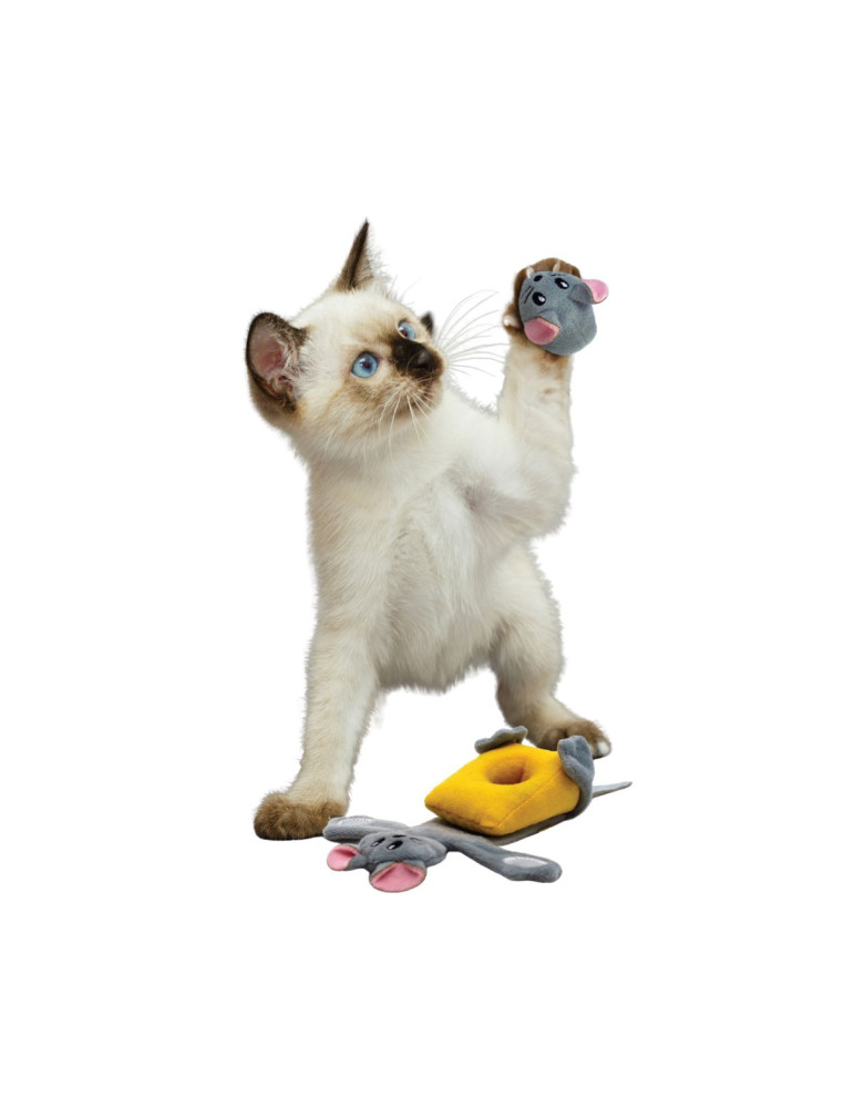 Kong Chat Jouet 3 en 1 avec herbe à chat