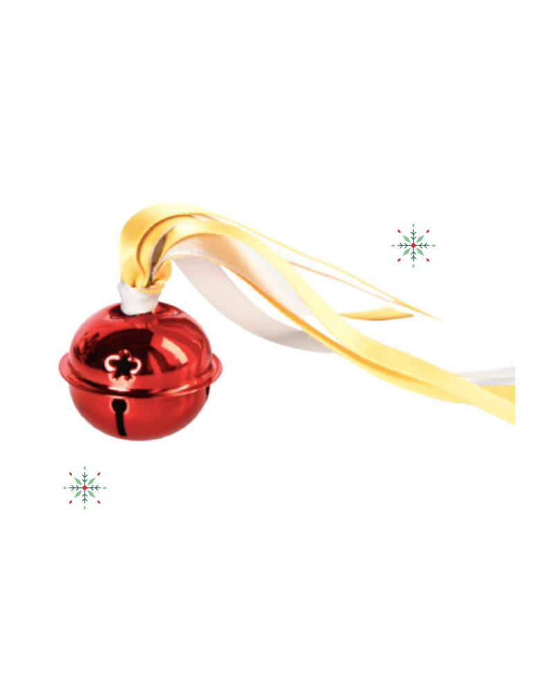 Ferribiella Chat Jouet clochette et balle de Noël