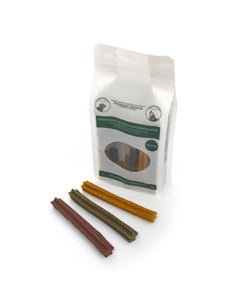 Greenheart chien friandises barres Colorées à mâcher