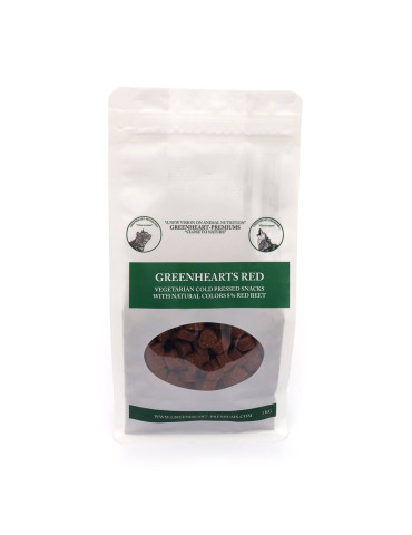 Greenheart chien friandises Coeur Rouge