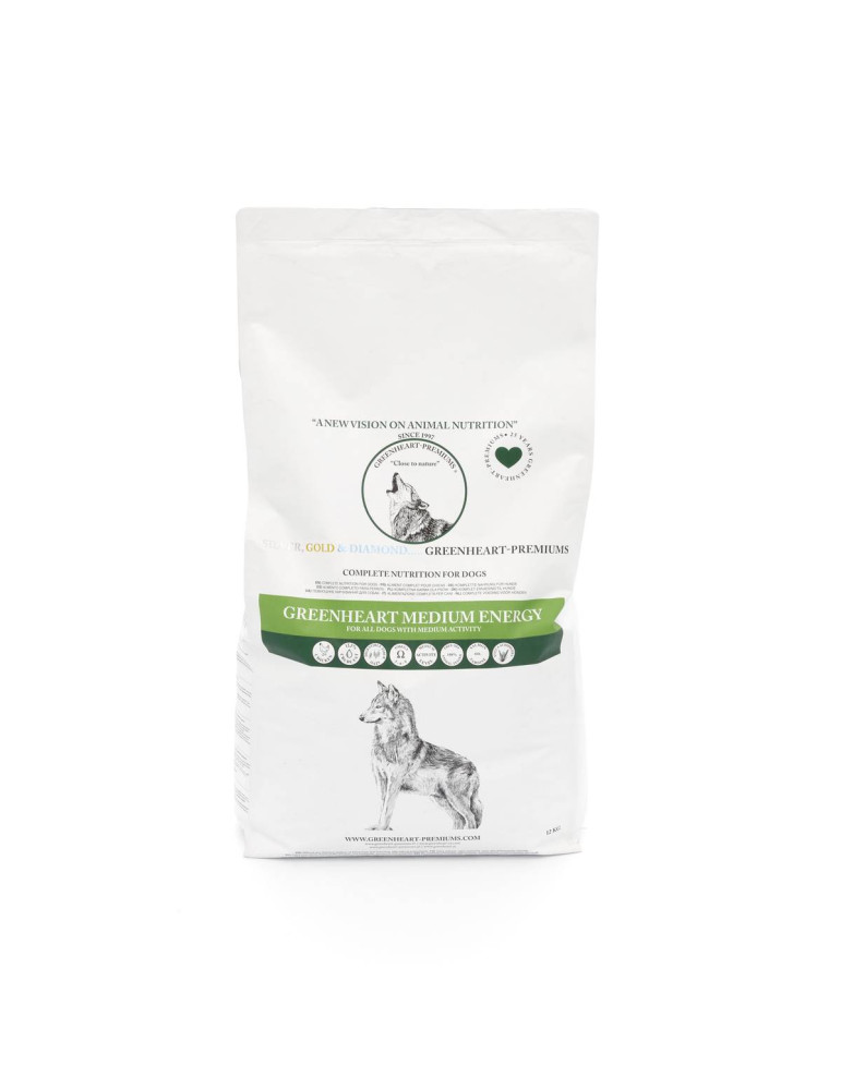 Croquettes poulet pour chien toutes races avec une activité normale - Greenheart Chien "Medium Energy" Poulet