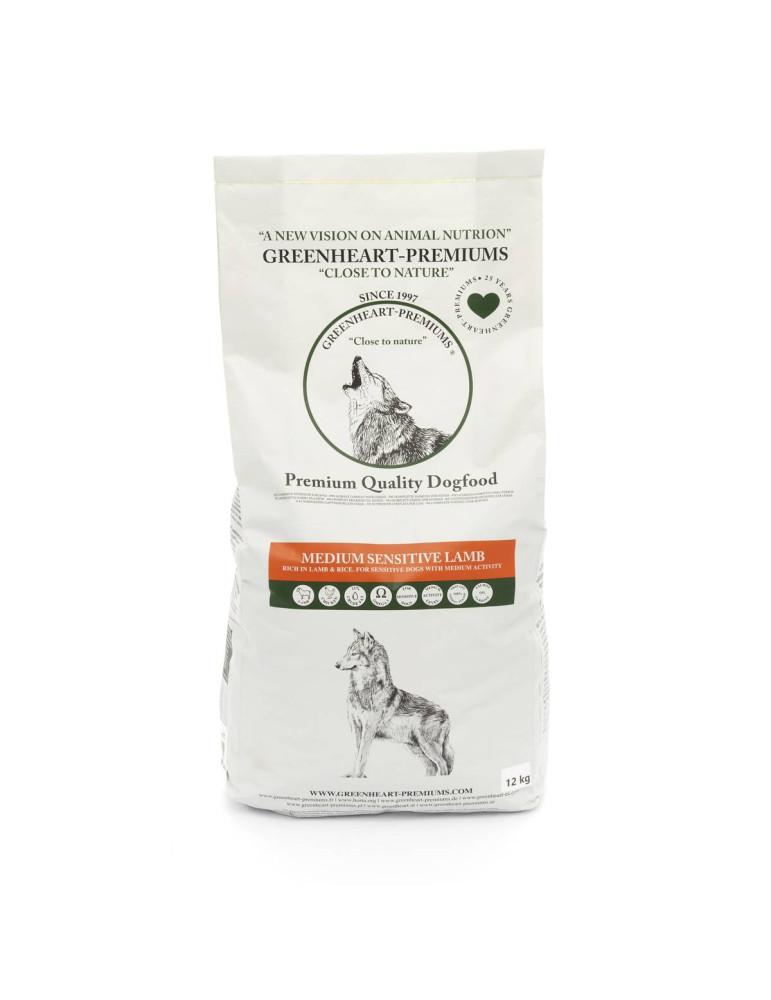 Greenheart chien Medium Sensitive Agneau
