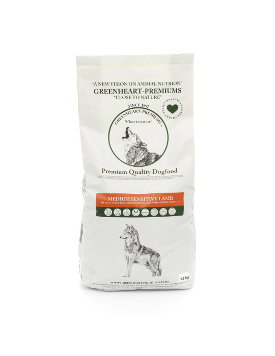 Greenheart chien Medium Sensitive Agneau