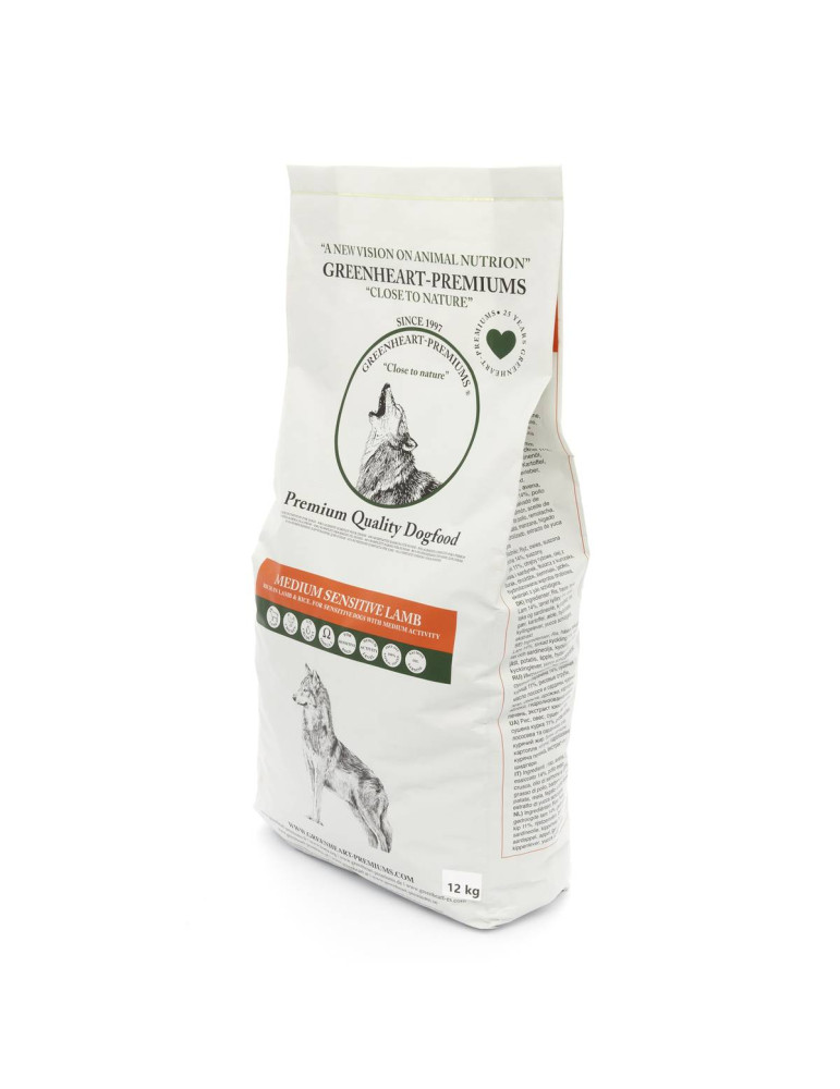 Greenheart chien Medium Sensitive Agneau