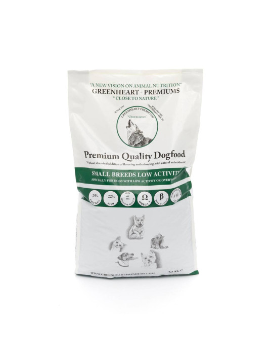 Croquettes poulet et poisson pour chien adulte de petites races peu actifs ou en surpoids Greenheart  Small Breed Low Activity Croquettes poulet et poisson pour chien adulte de petites races peu actifs ou en surpoids Greenheart  Small Breed Low Activity