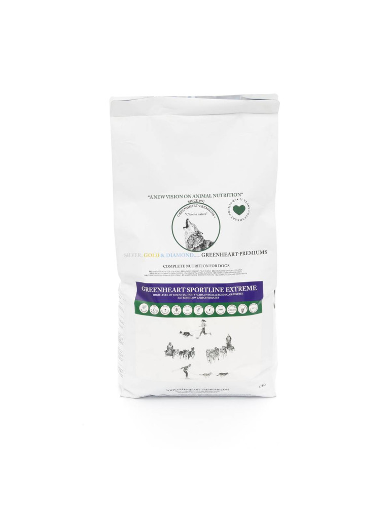 Croquettes à la dinde sans céréales pour chien très sportif - Greenheart Chien "Sportline Extreme"