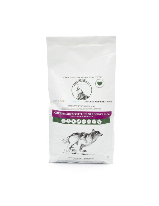 Croquettes poulet sans céréales 31/30 pour chien sportif - Greenheart Chien Sportline Grain Free 31/30