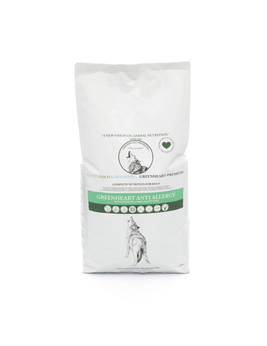 Croquettes agneau sans gluten pour chien sensible toute race - Greenheart Chien "Anti Allergy"