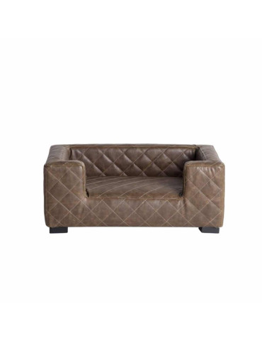 Canapé Edoardo Faux Cuir Marron Lord Lou