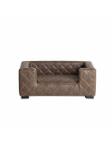 Canapé Edoardo Faux Cuir Marron Lord Lou