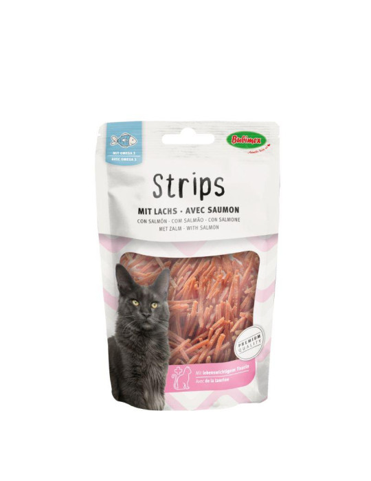 Friandises pour chats - Stips de saumon - Bubimex Friandises pour chats - Stips de saumon - Bubimex