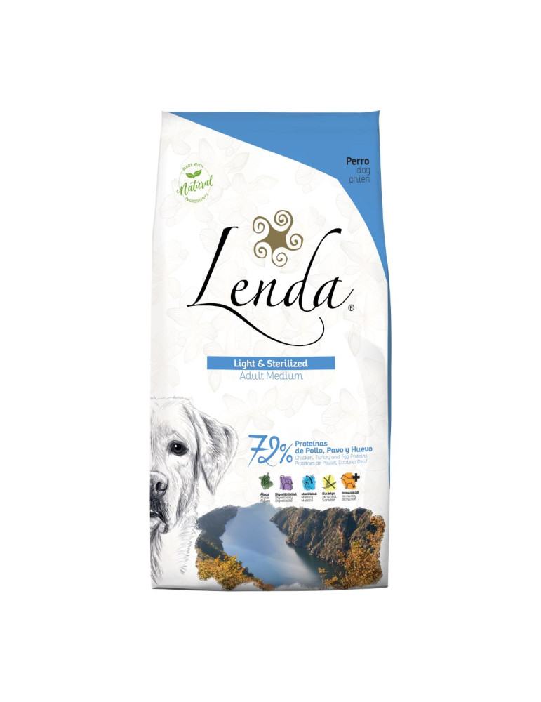 Croquettes à la volaille pour chien stérilisé - LENDA Chien " Light & Sterilized"