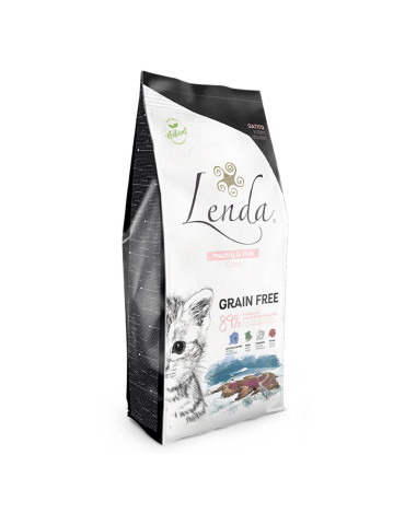 Croquettes pour chaton  et femelle en gestation - Sans céréales- LENDA Chaton "Poultry & Fish" 2