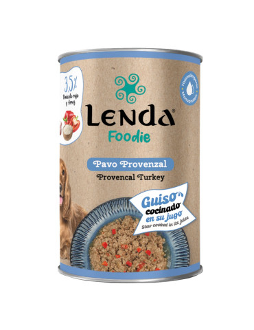 Pâtée pour chien à la dinde - Repas Gourmet à la Dinde Provençale "Pavo Provenzal"- Lenda Foodie