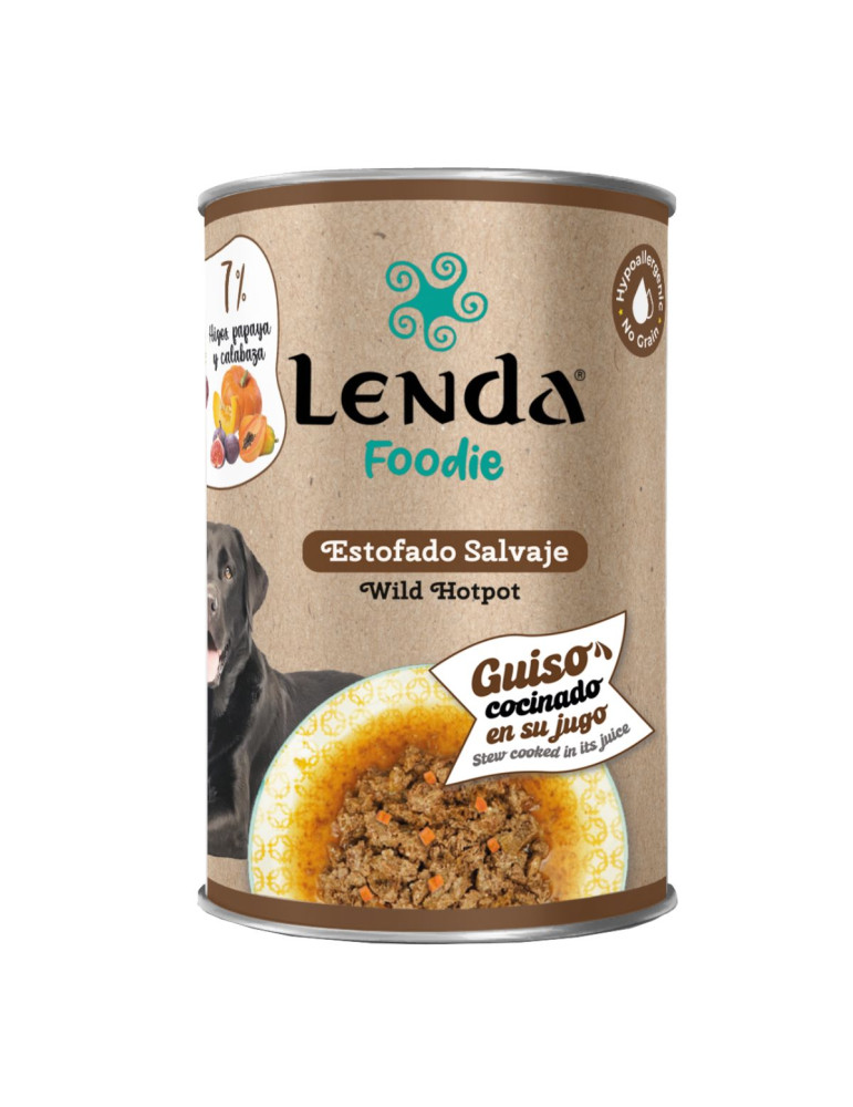 Pâtée pour chien à la dinde - Ragoût Sauvage "Estofado Salvaje" - - Lenda Foodie