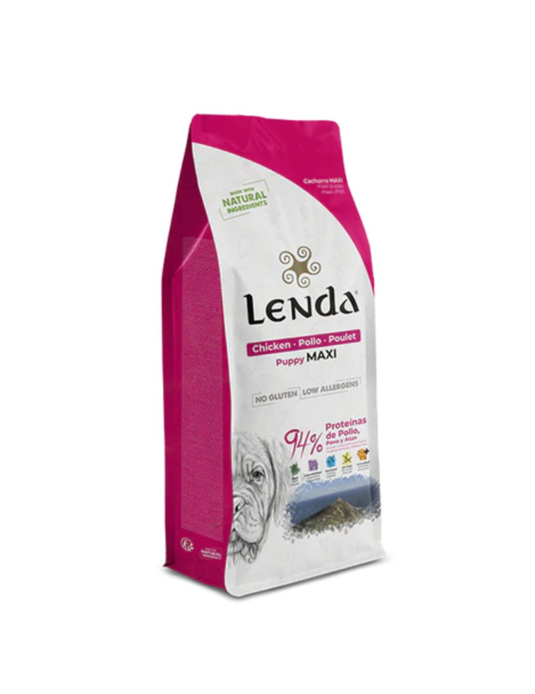 Croquettes chiot au poulet et poisson - LENDA Chien "Puppy" Maxi Croquettes chiot au poulet et poisson - LENDA Chien "Puppy" Maxi