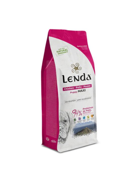Croquettes chiot au poulet et poisson - LENDA Chien "Puppy" Maxi Croquettes chiot au poulet et poisson - LENDA Chien "Puppy" Maxi