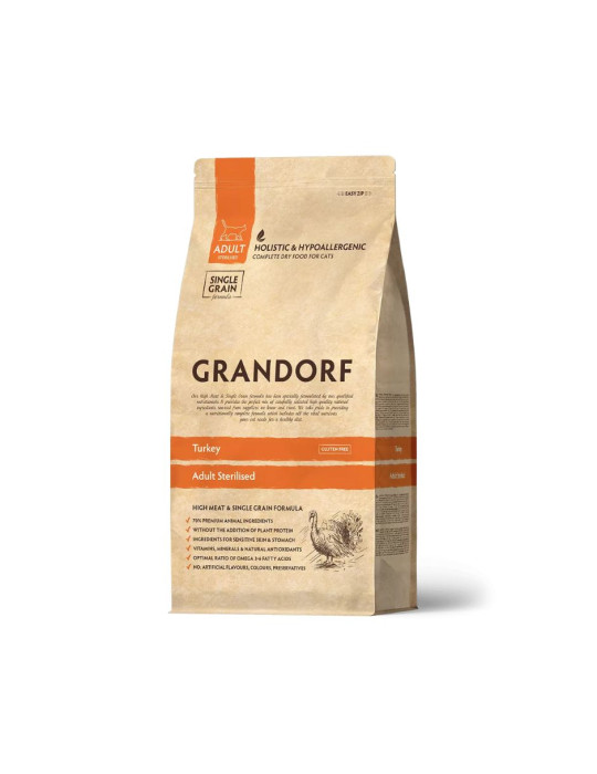 GRANDORF Chat Stérilisé Dinde