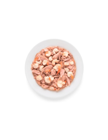 Pâtée Chat Grandorf Filet de Thon aux Crevettes sans Céréales 70g 2