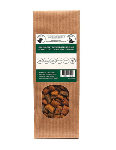 Greenheart Friandises Chat 3-Mix Saumon Truite Crevette