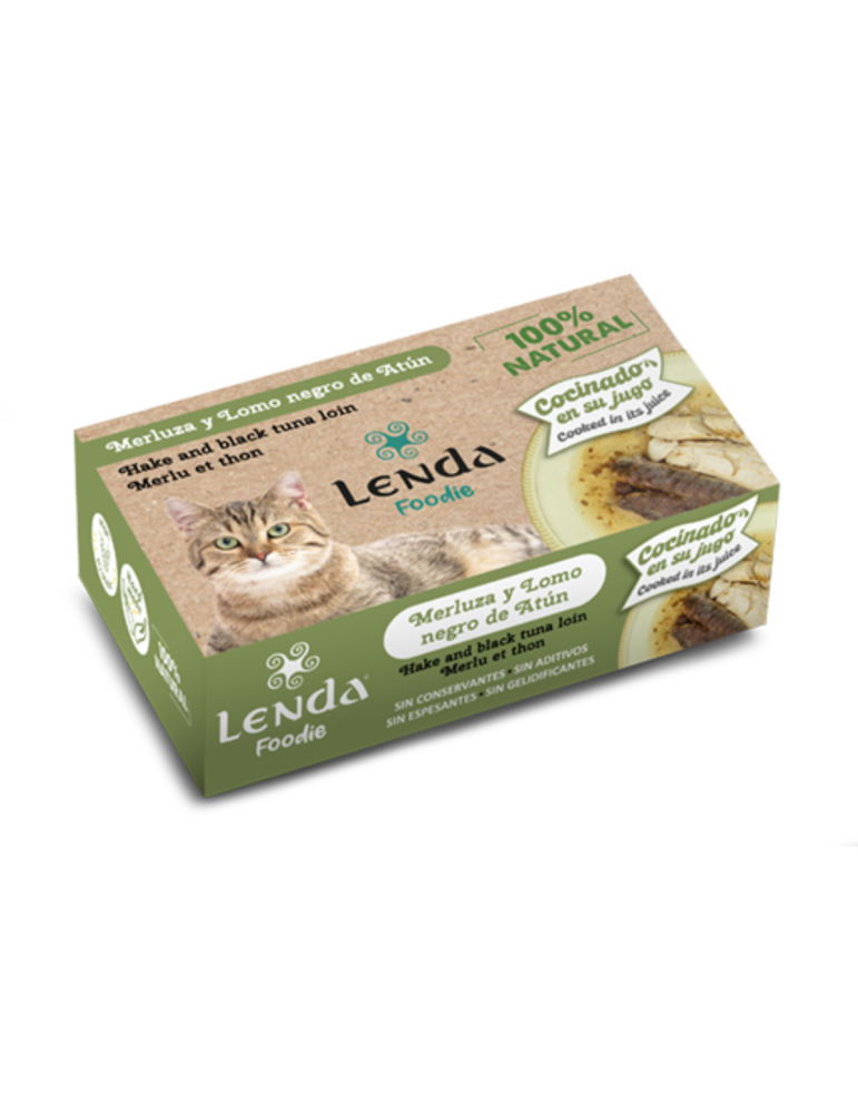 Pâtée chat Filets de merlu et thon – Aliment humide Lenda Foodie