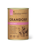Pâtée chiot - Sans céréales - Agneau dinde - Grandorf