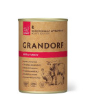 Pâtée chien - Sans céréales - Bœuf et dinde - Grandorf