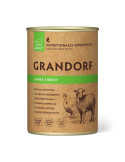 Pâtée chien - Sans céréales - Agneau et dinde - Grandorf