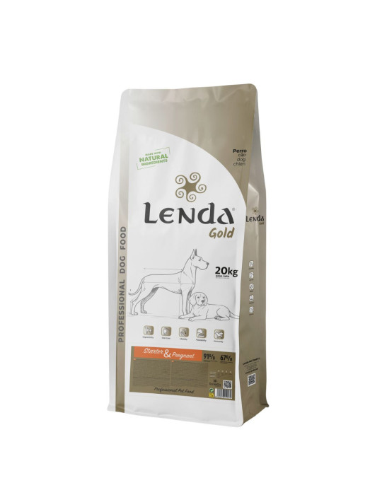 Croquettes chienne gestante et chiot en sevrage – poulet canard saumon – Lenda Gold Starter & Pregnant - 20kg
