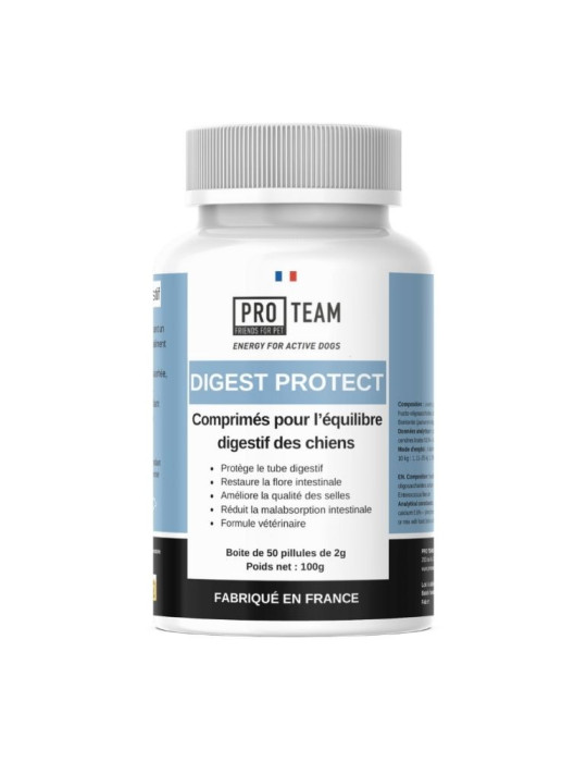Protection intestinale et stabilité digestive pour chien- PRO TEAM DIGEST PROTECT