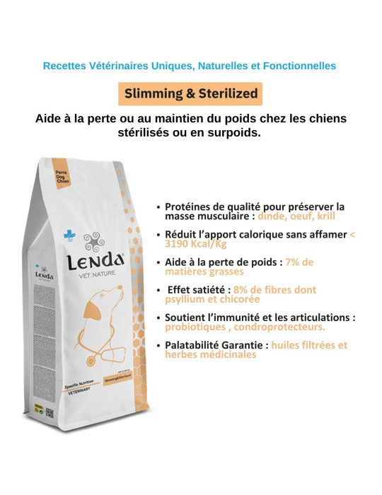 Croquettes chien stérilisé ou en surpoids – Lenda Vet Slimming & Sterilized