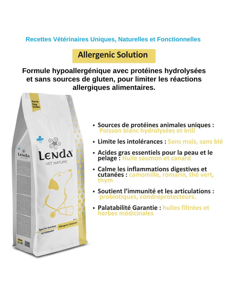 Croquettes chien allergique – Lenda Vet Allergenic