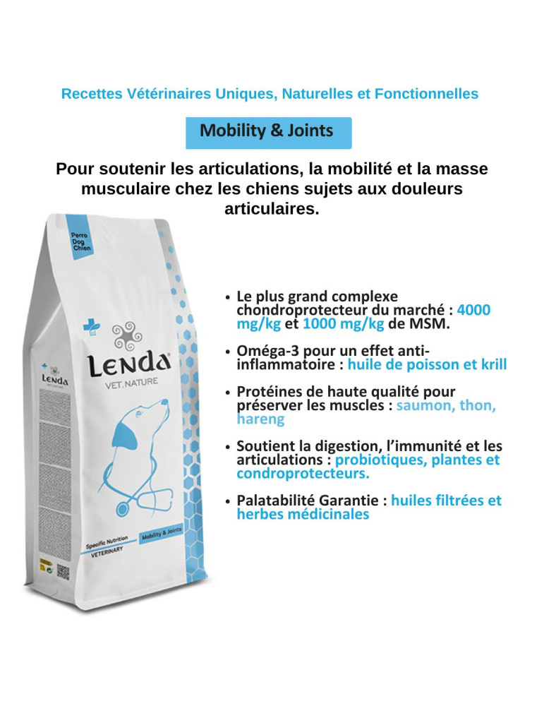Croquettes chien arthrose – Lenda Vet Mobility & Joints