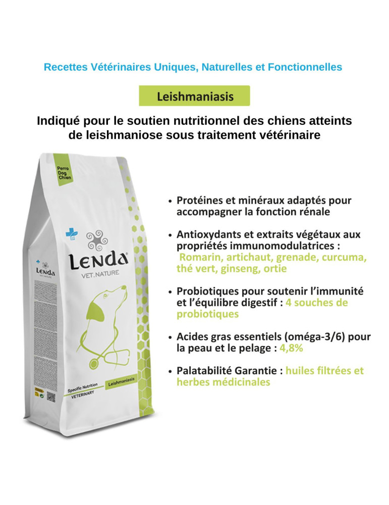Croquettes pour chien atteint de leishmaniose – Lenda Vet Leishmaniasis