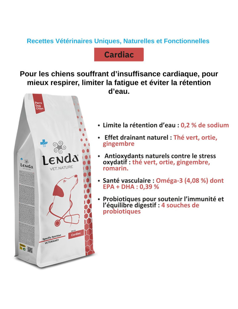 Croquettes chien insuffisance cardiaque – Lenda Vet