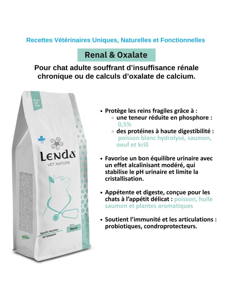 Croquettes chat rénal (IRC) – Lenda Vet Renal