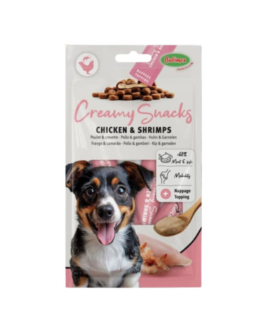 Friandise à lécher pour chien – Poulet & Crevettes | Bubimex