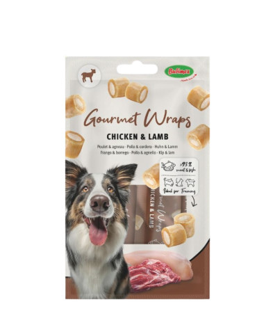 Friandises chien poulet agneau gourmandes Bubimex Gourmet Wraps
