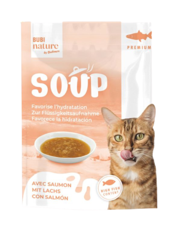 Soupe chat hydratation saumon | Bubinature Bubimex