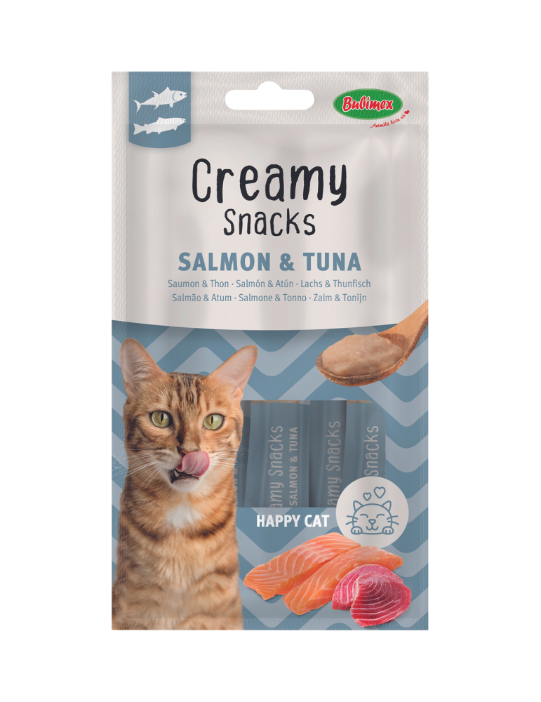 Friandise à lécher pour chat thon et saumon | Bubimex