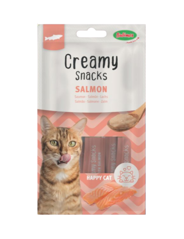 Friandise chat immunité saumon | Crème à lécher Bubimex