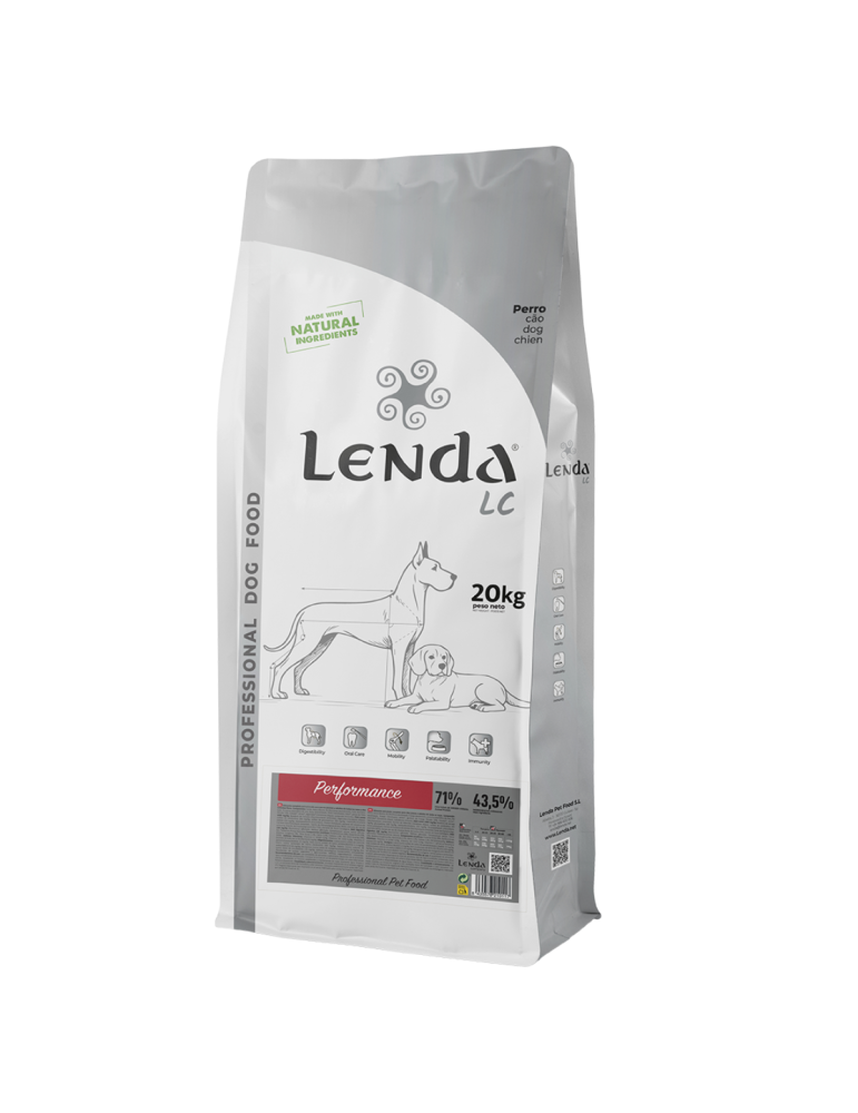 Croquettes haute performance pour chien sportif - Recette riche en protéines et énergie, articulations renforcées - Lenda