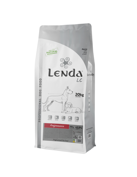 Croquettes haute performance pour chien sportif - Recette riche en protéines et énergie, articulations renforcées - Lenda