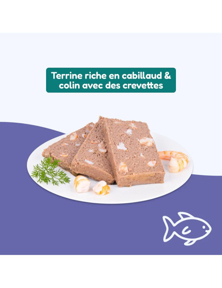 Terrine chat stérilisé cabillaud | Les Repas Plaisir