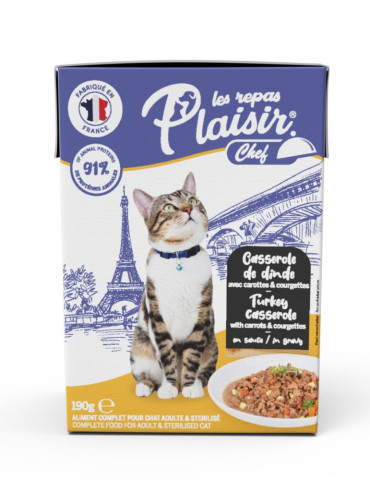 Effilés chat stérilisé dinde | Les Repas Plaisir