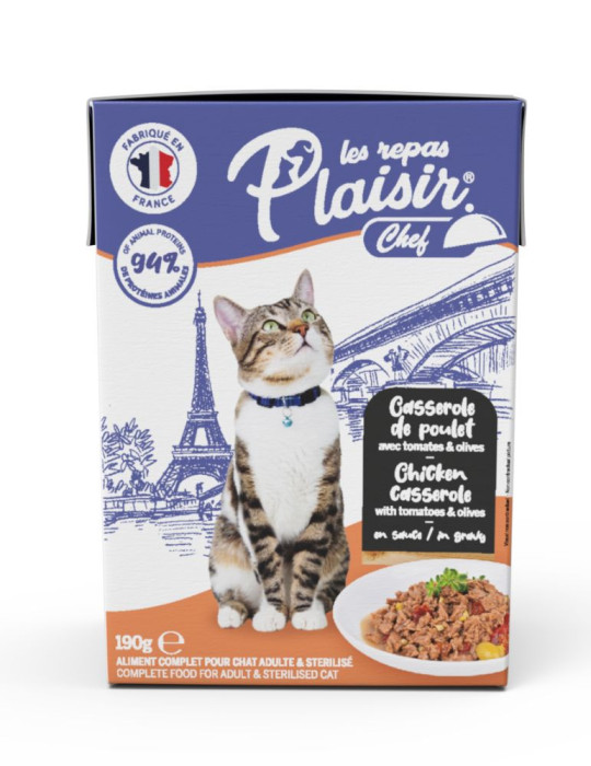 Effilés chat stérilisé poulet | Les Repas Plaisir
