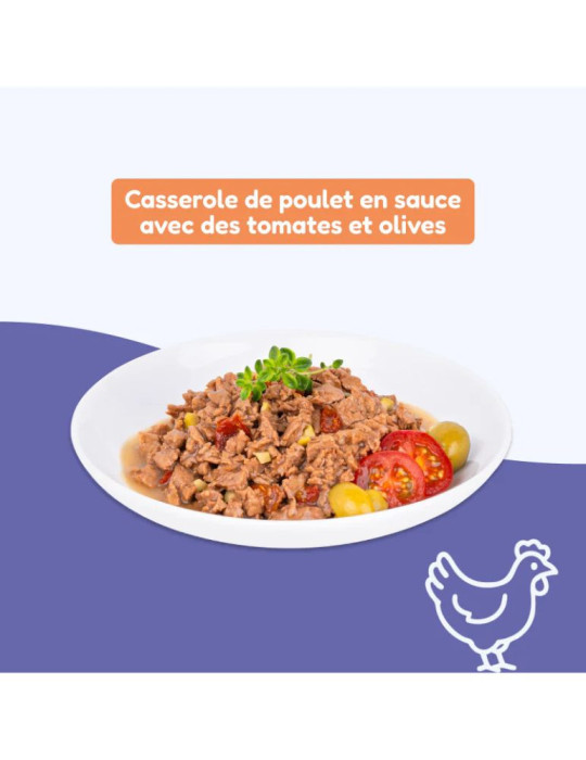 Effilés chat stérilisé poulet | Les Repas Plaisir