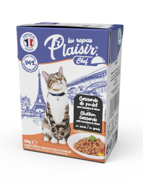 Effilés chat stérilisé poulet | Les Repas Plaisir